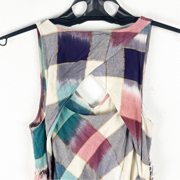ANTHROPOLOGIE Maeve Angela Multicolored Metallic A-Line Picnic Dress, Size XS - Picture 5 of 8